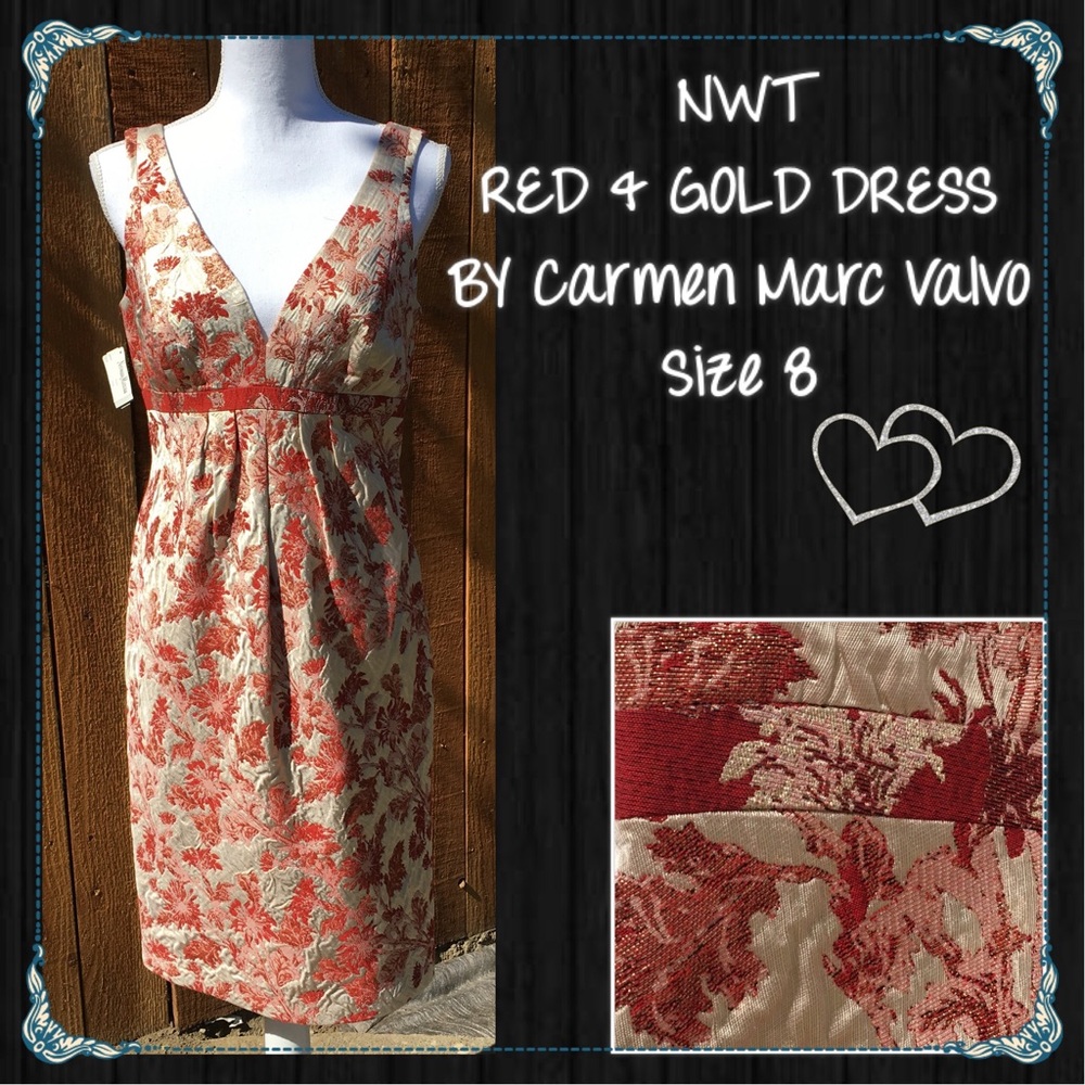 ❣ Gorgeous NWT Red & Gold Dress❣